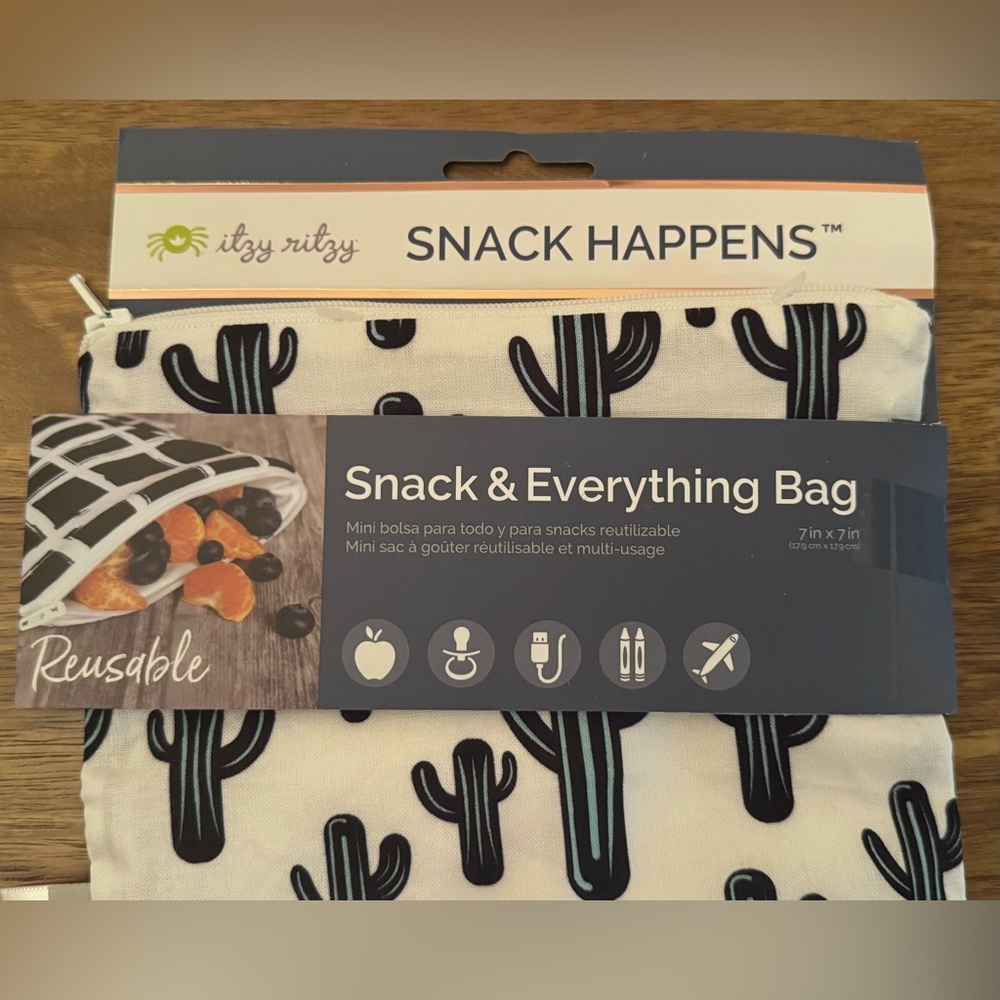 Itzy Ritzy Cactus Print Snack Bag